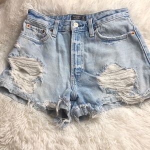 Abercrombie & Fitch high rise Annie cut offs